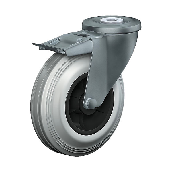 Swivel Castor With Total Lock Stainless Steel Series XR, Wheel DG